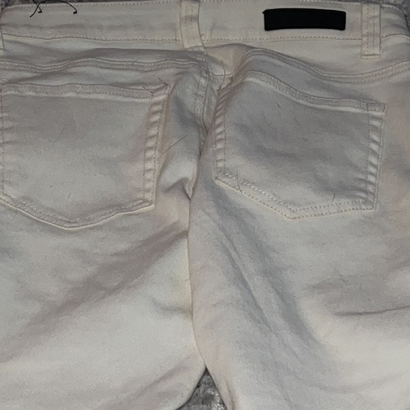 CJ Black Premium ivory ripped five pocket skinny flex jeans Sz 30 / 30 - Picture 4 of 7